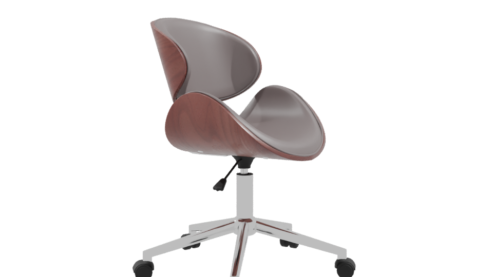 Stylish Modern Swivel Office Chair 3D Model - Professional 3D Model Render 9