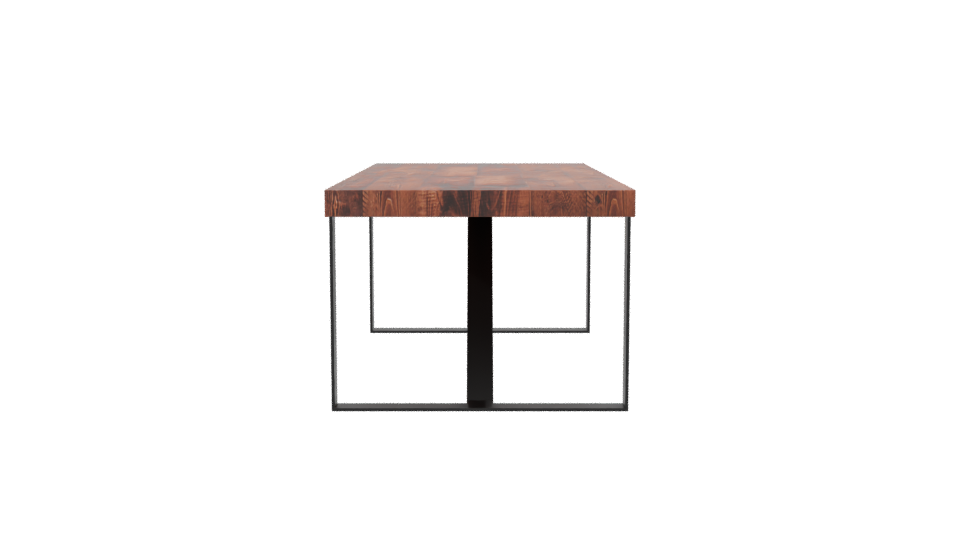 Stylish Wooden Dining Table Model - Professional 3D Model Render 8