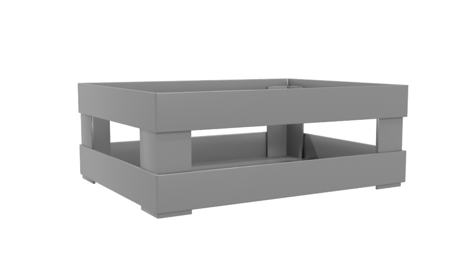 Stylish Minimalist Storage Crate 3D Model - Professional 3D Model Render 4