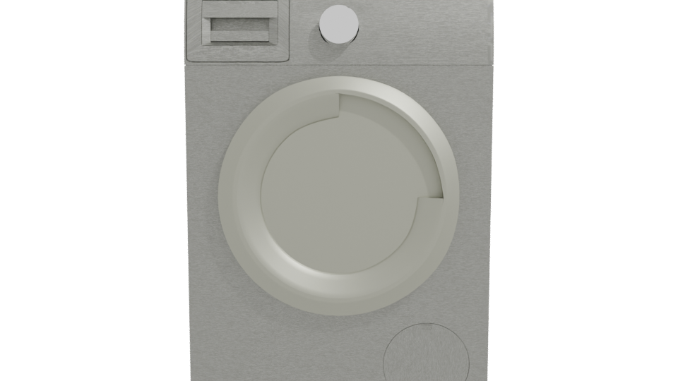 Front Load Washing Machine 3D - Professional 3D Model Render 11