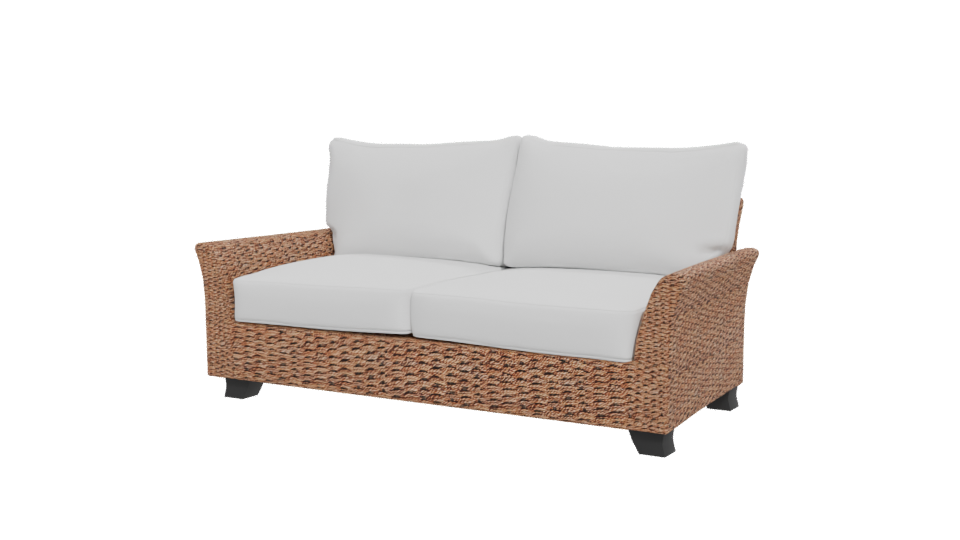 Stylish Outdoor Rattan Sofa 3D Model - Professional 3D Model Render 12