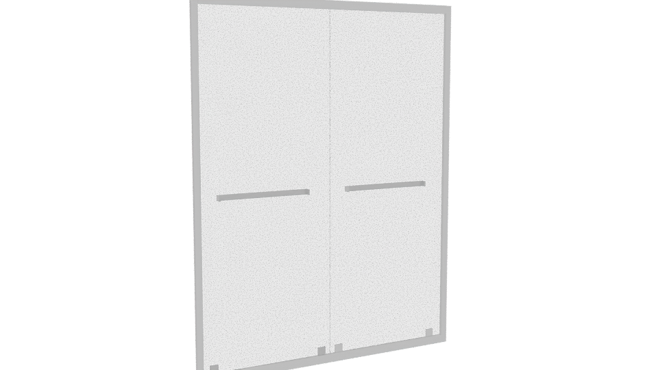 Double Door Modern Cabinet 3D - Professional 3D Model Render 4