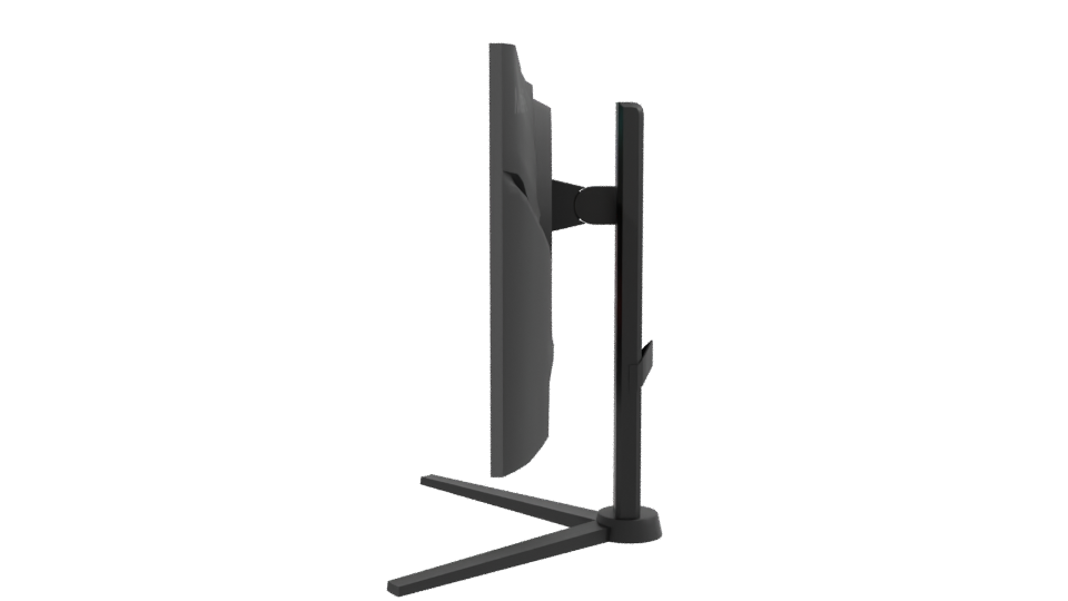 Sleek Modern Monitor 3D Model - Professional 3D Model Render 2