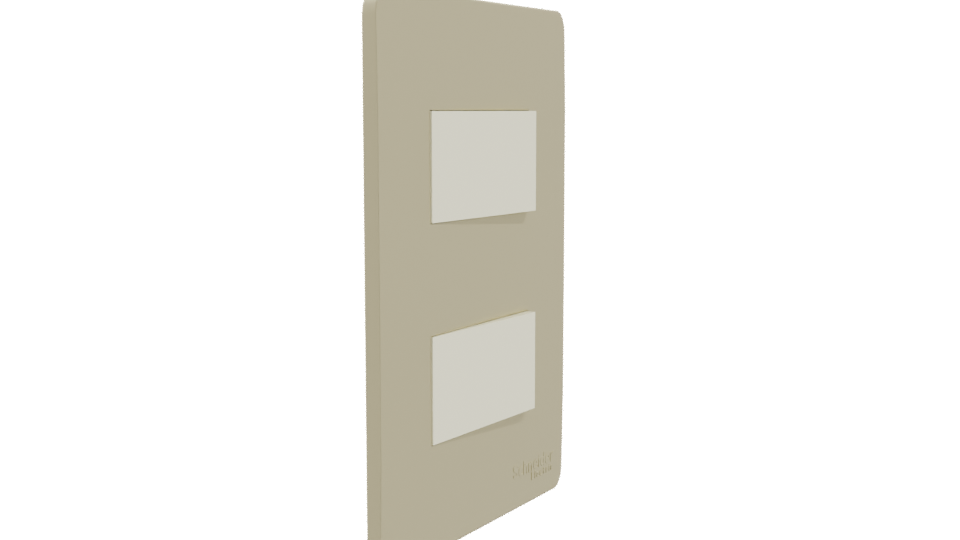 Elegant Wall Switch Plate Model - Professional 3D Model Render 9