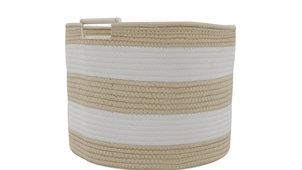 Stylish Woven Storage Basket 3D Model - Professional 3D Model Render 9