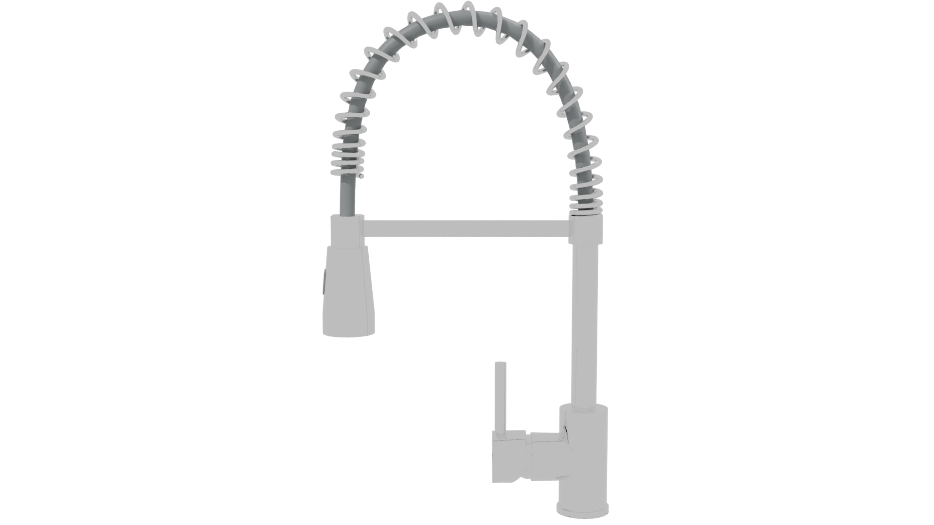 Modern Kitchen Faucet 3D Model - Professional 3D Model Render 2