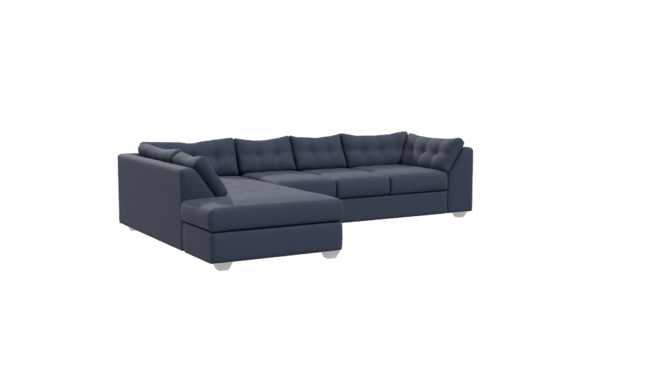 Stylish Modern L-Shaped Sofa 3D Model - Professional 3D Model Render 10