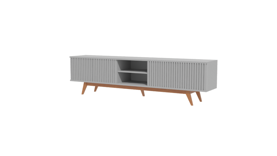 Modern White Rack 3D Model - Professional 3D Model Render 12