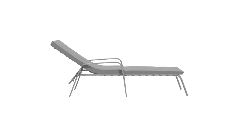 Stylish Outdoor Lounge Chair 3D - Professional 3D Model Render 11