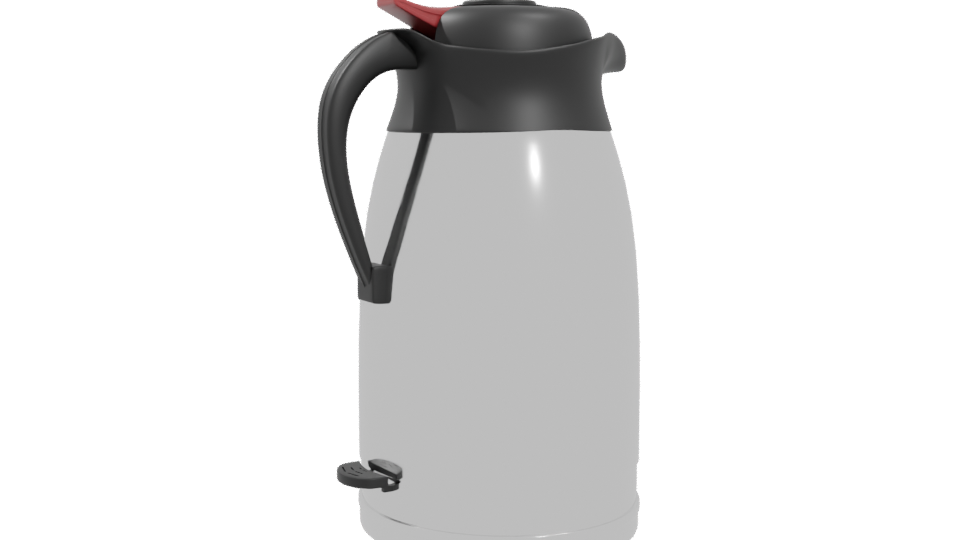 Stylish Stainless Steel Thermos 3D - Professional 3D Model Render 4