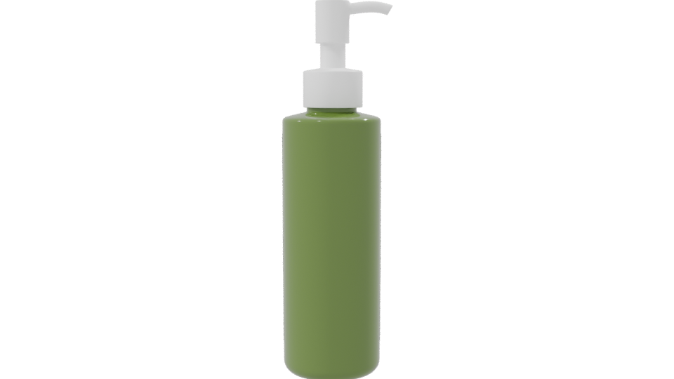 Stylish Green Spray Bottle 3D Model - Professional 3D Model Render 8