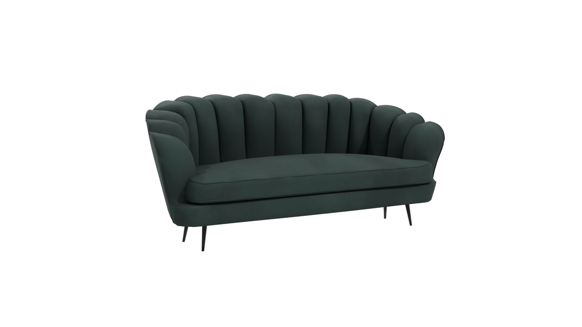 Modern Velvet Sofa 3D Model - Professional 3D Model Render 10