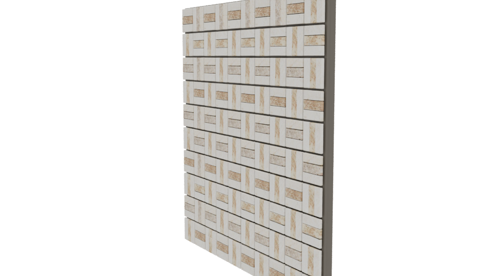 Elegant Wood Pattern Tile 3D - Professional 3D Model Render 13