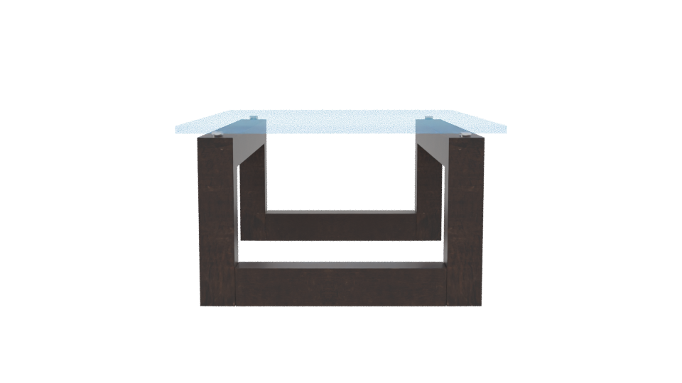 Modern Glass Table 3D Model - Professional 3D Model Render 8