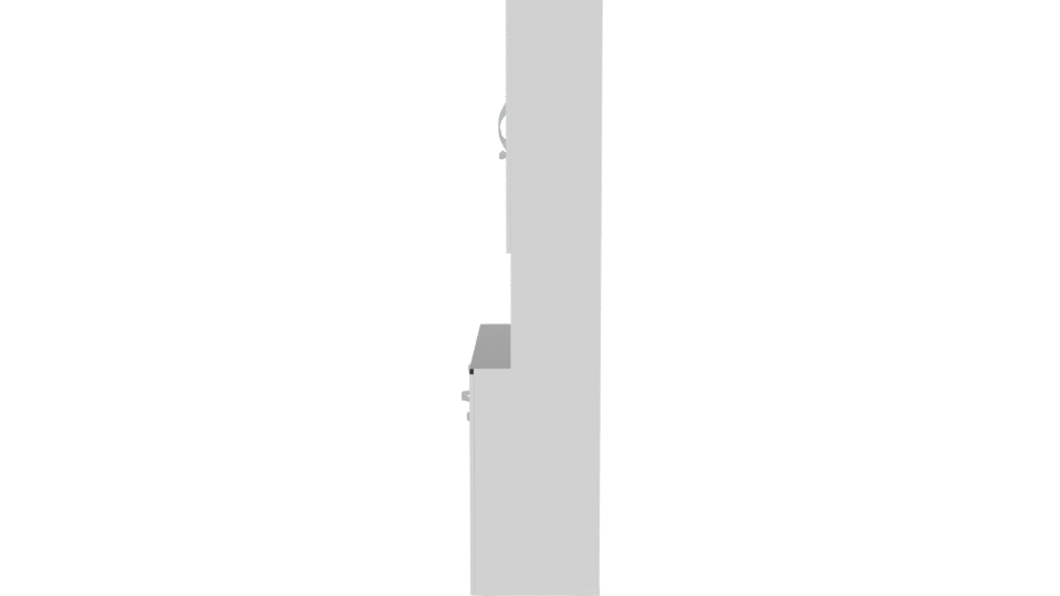 Minimalist Kitchen Cabinet Model - Professional 3D Model Render 2