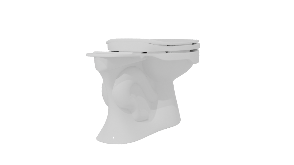 Contemporary Toilet Model 3D - Professional 3D Model Render 6