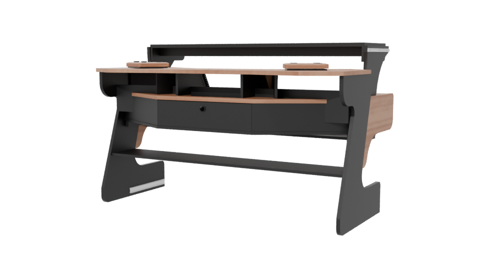 Miza X2 Flex Modern Desk 3D - Professional 3D Model Render 6