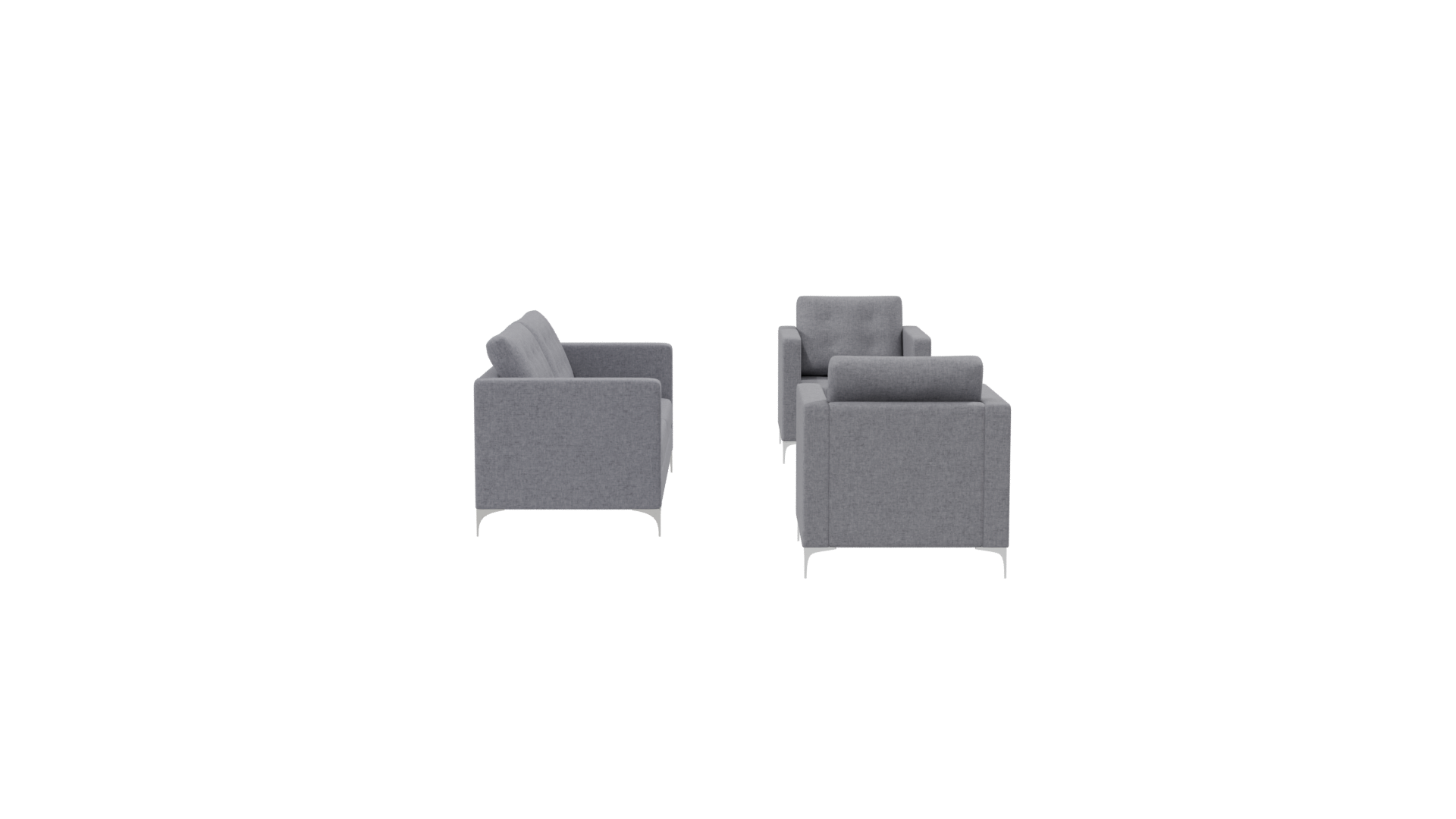 Stylish Modern Sofa Set 3D - Professional 3D Model Render 8