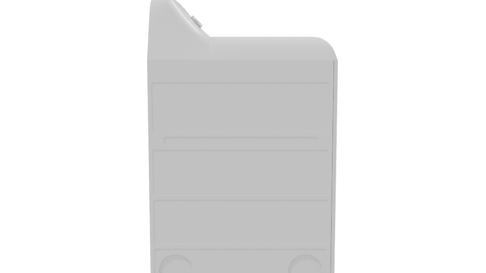 Realistic Top-Loading Dryer 3D Model - Professional 3D Model Render 8