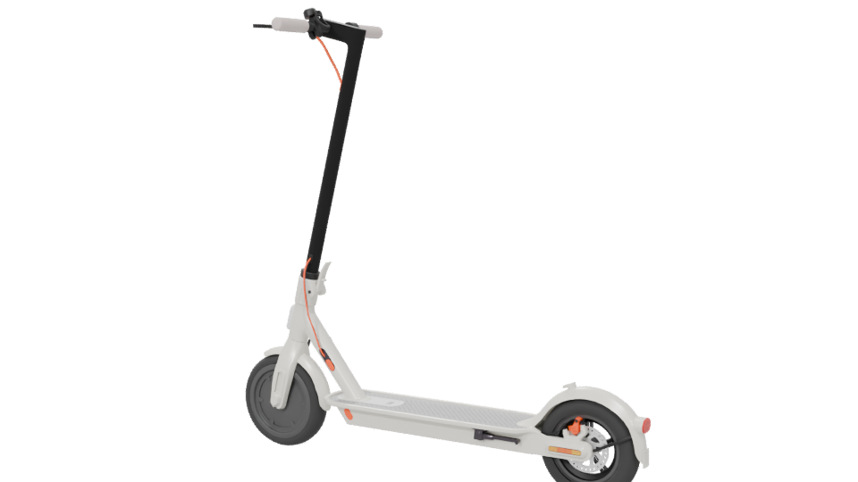 Stylish Electric Scooter 3D Model - Professional 3D Model Render 6