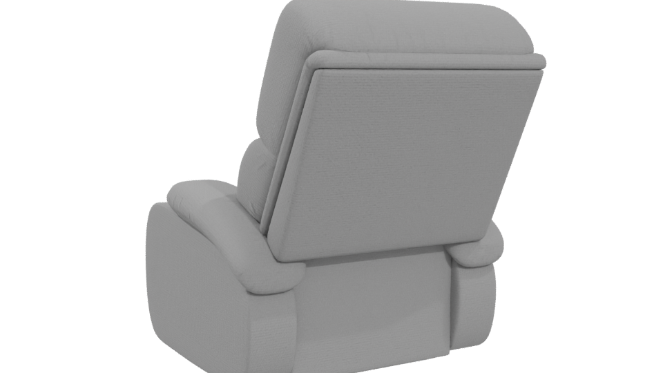 Contemporary Recliner Chair Model - Professional 3D Model Render 4