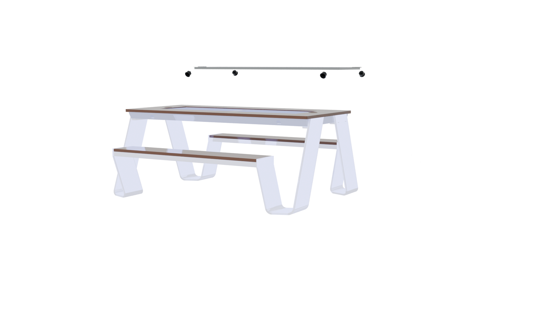 Stylish Modern Coffee Table 3D - Professional 3D Model Render 6