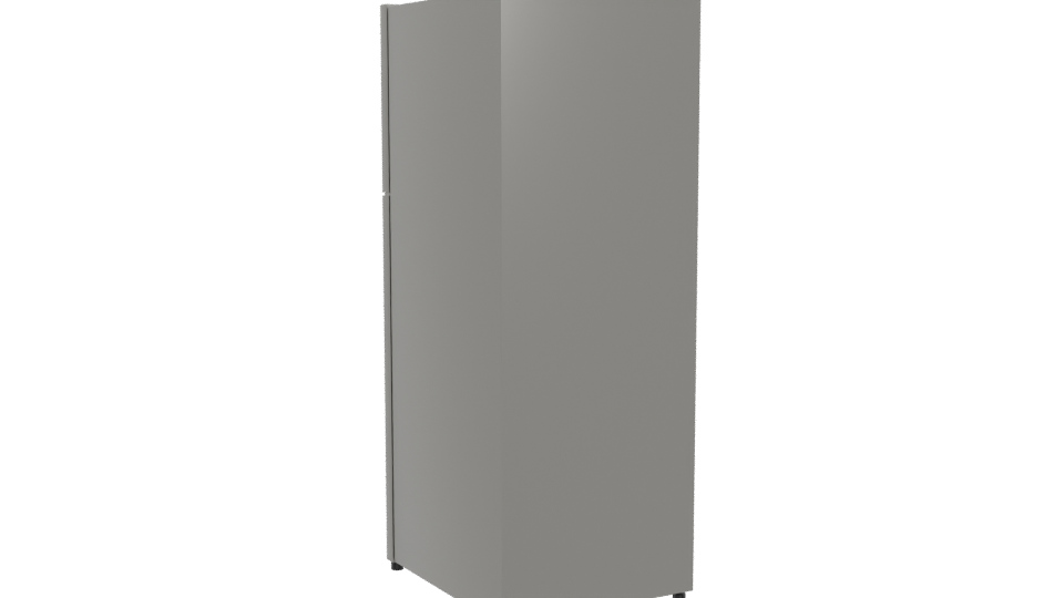 Sleek Stainless Steel Refrigerator 3D - Professional 3D Model Render 4