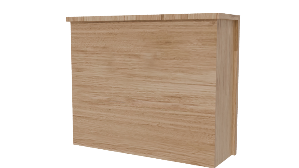 Modern Wooden GAVETERO 3D Model - Professional 3D Model Render 6