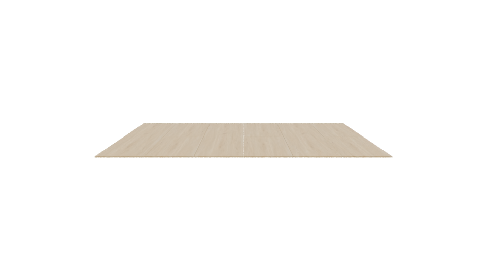 Minimalist Wooden Rectangular Table - Professional 3D Model Render 8