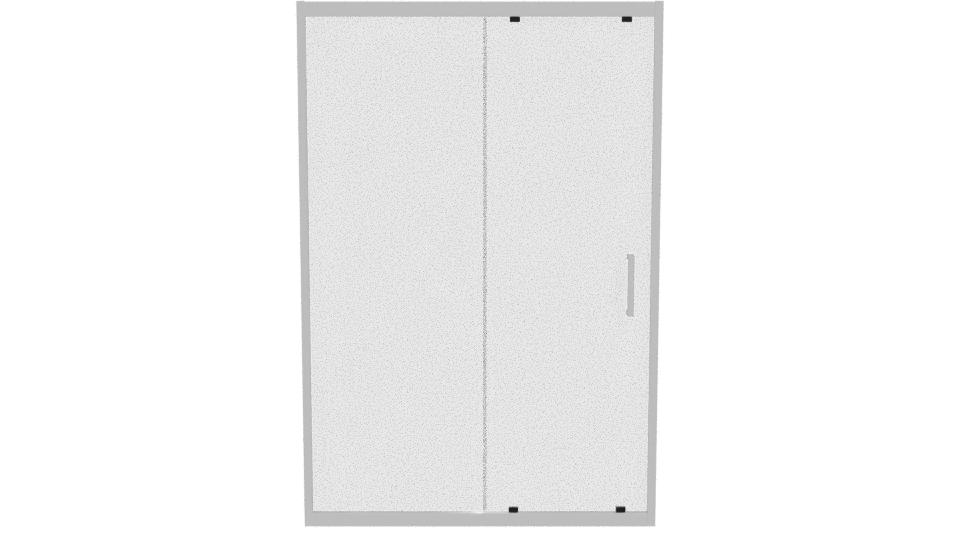 Sleek Double Glass Door Model - Professional 3D Model Render 11