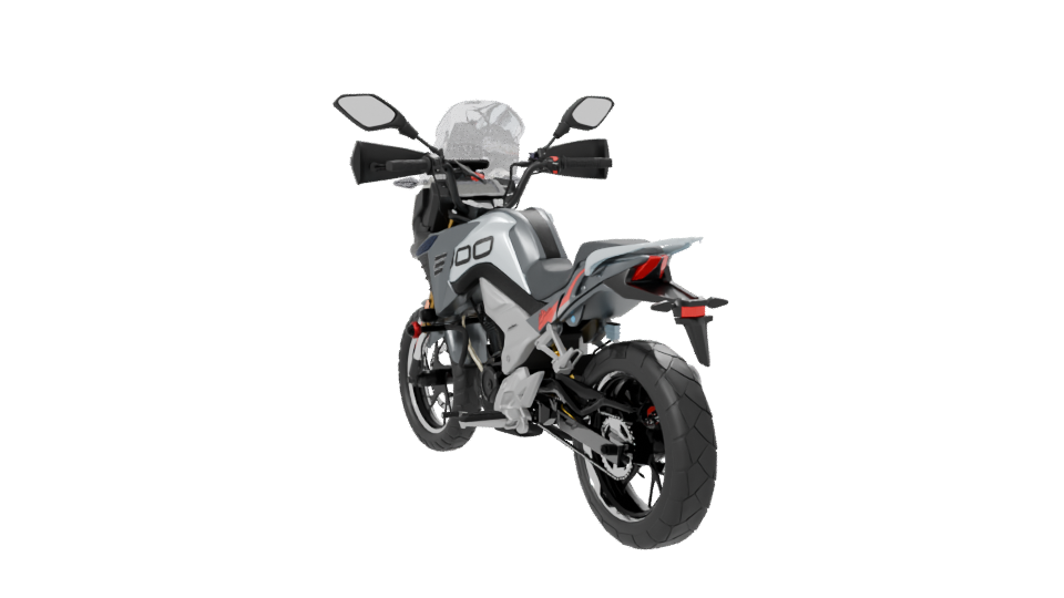 Sporty Adventure Motorcycle 3D - Professional 3D Model Render 7