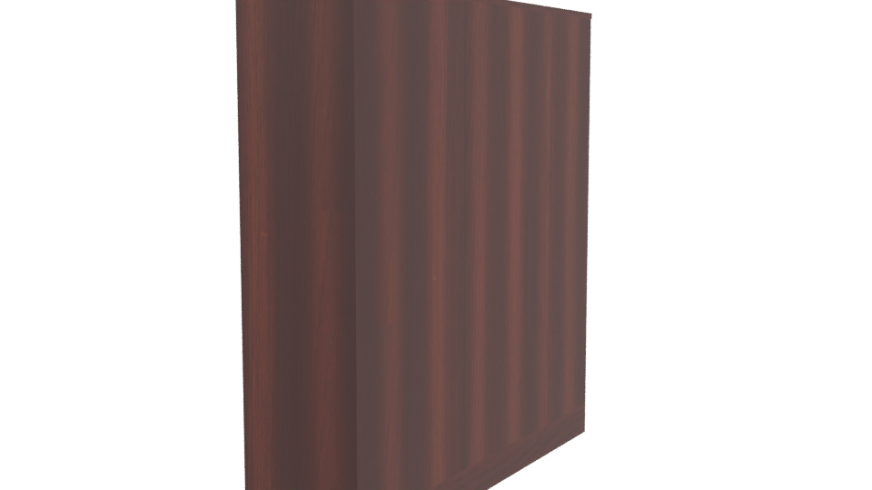 Elegant Wooden Storage Cabinet 3D - Professional 3D Model Render 3