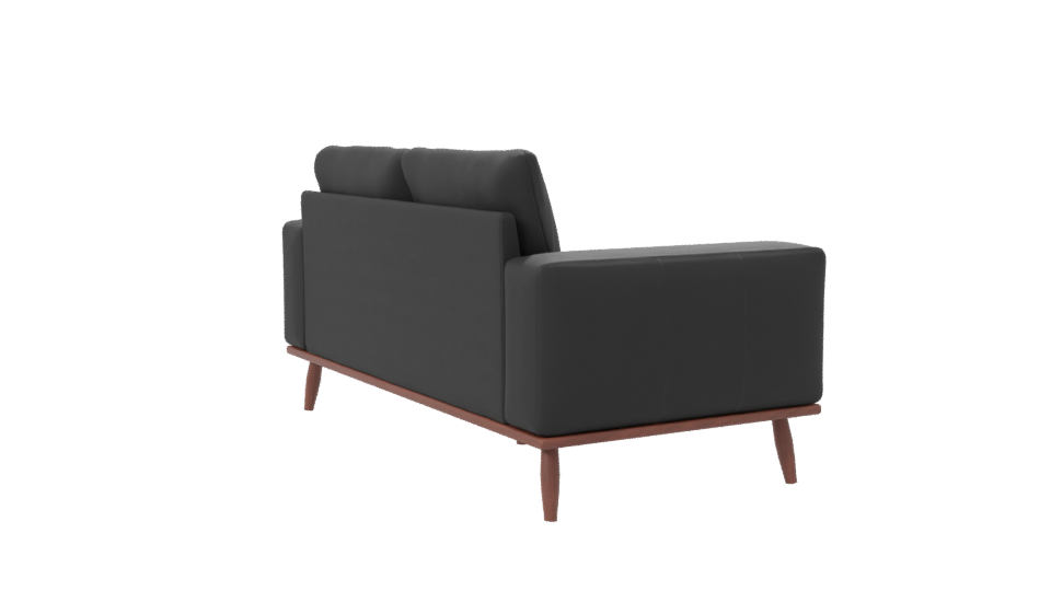Contemporary Black Sofa Model - Professional 3D Model Render 7