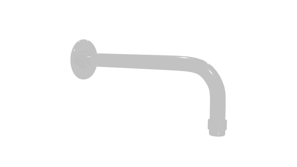 Stylish Curved Metal Pipe 3D Model - Professional 3D Model Render 12