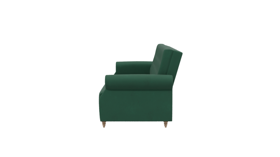Elegant Green Sofa 3D Model - Professional 3D Model Render 2
