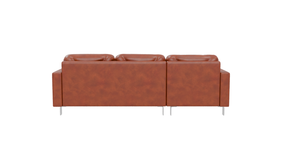 Stylish Leather Sectional Sofa 3D - Professional 3D Model Render 5