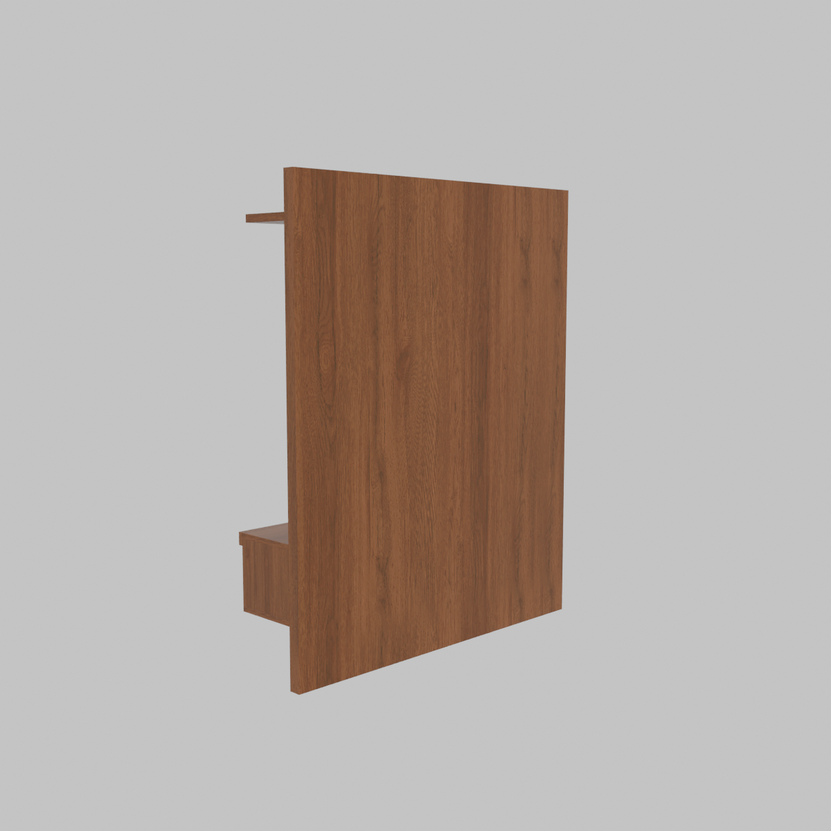 Stylish Wooden Wall-Mounted Storage Unit 3D Model - Professional 3D Model Render 6