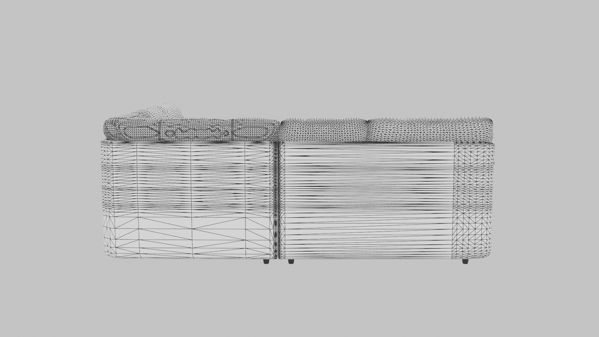 Stylish L-Shaped Sofa 3D Model - Professional 3D Model Render 14