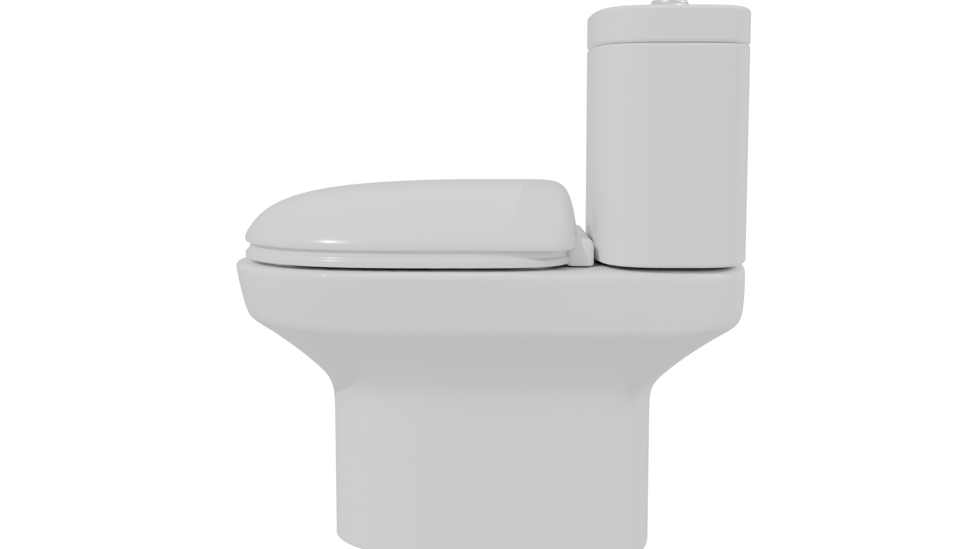 Sleek Modern Bathroom Toilet 3D Model - Professional 3D Model Render 14