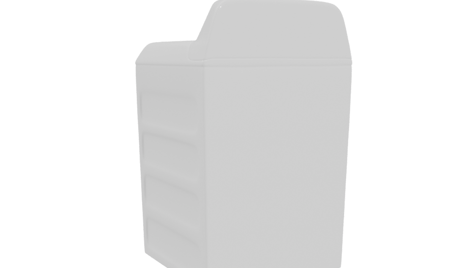 Top-Loading Washing Machine 3D - Professional 3D Model Render 4