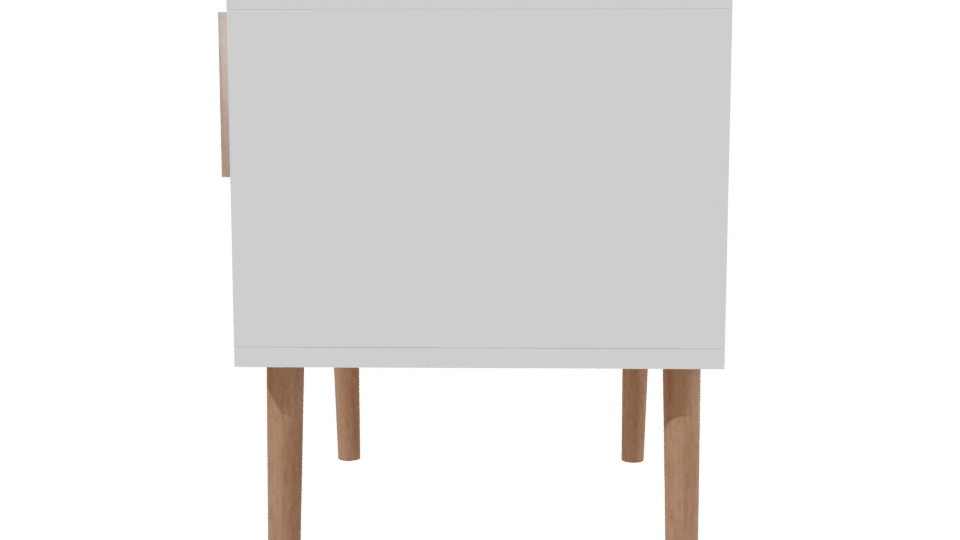 Minimalist Nightstand 3D Model - Professional 3D Model Render 2