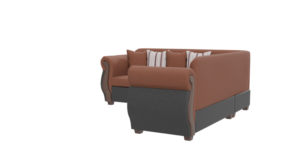 Stylish L-Shaped Sofa Model - Professional 3D Model Render 12
