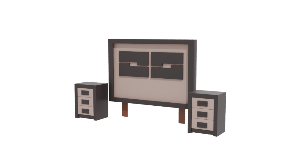 Stylized Modern TV Stand 3D - Professional 3D Model Render 12