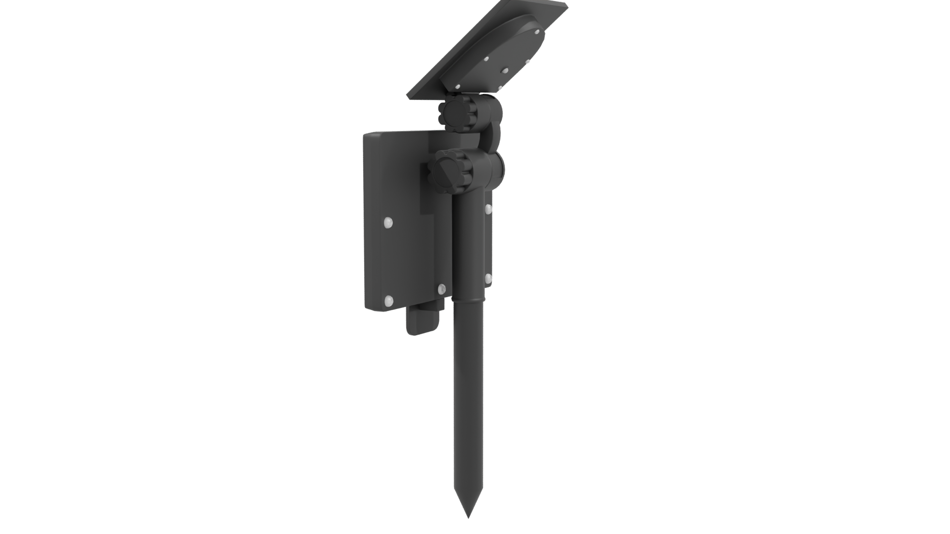 Solar LED Reflector Light 3D - Professional 3D Model Render 3