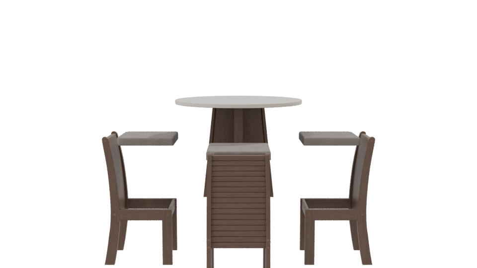 Elegant Dining Table Set 3D - Professional 3D Model Render 8