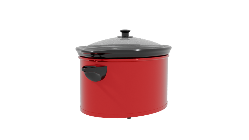 Slow Cooker Kitchen Appliance 3D - Professional 3D Model Render 3