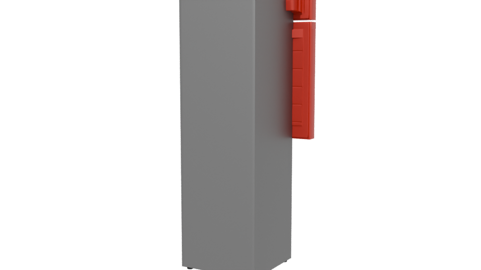 Stylish Red Refrigerator 3D Model - Professional 3D Model Render 6