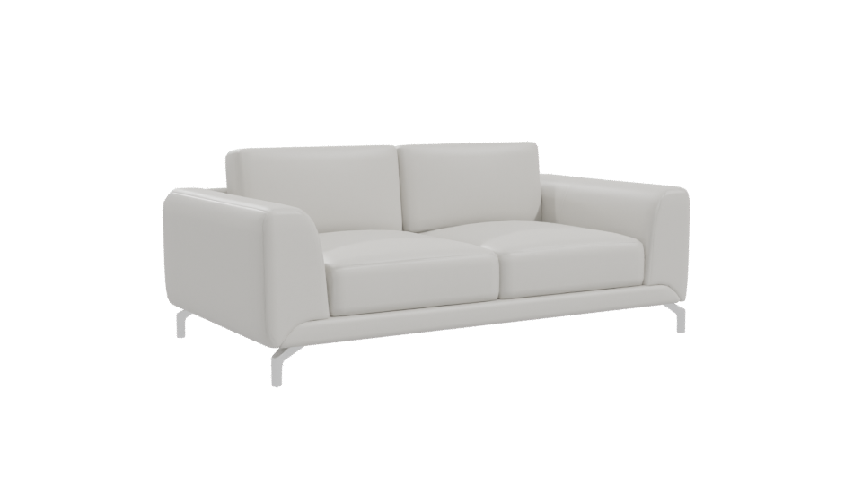 Contemporary White Sofa Model - Professional 3D Model Render 10