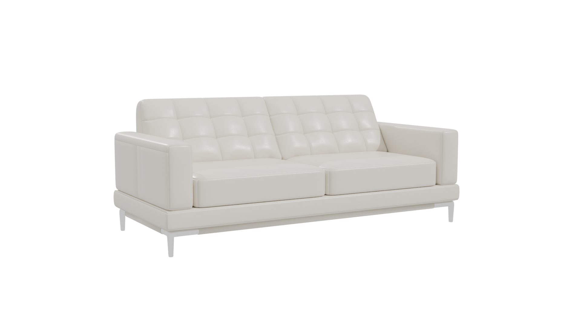 Contemporary White Sofa Model - Professional 3D Model Render 22