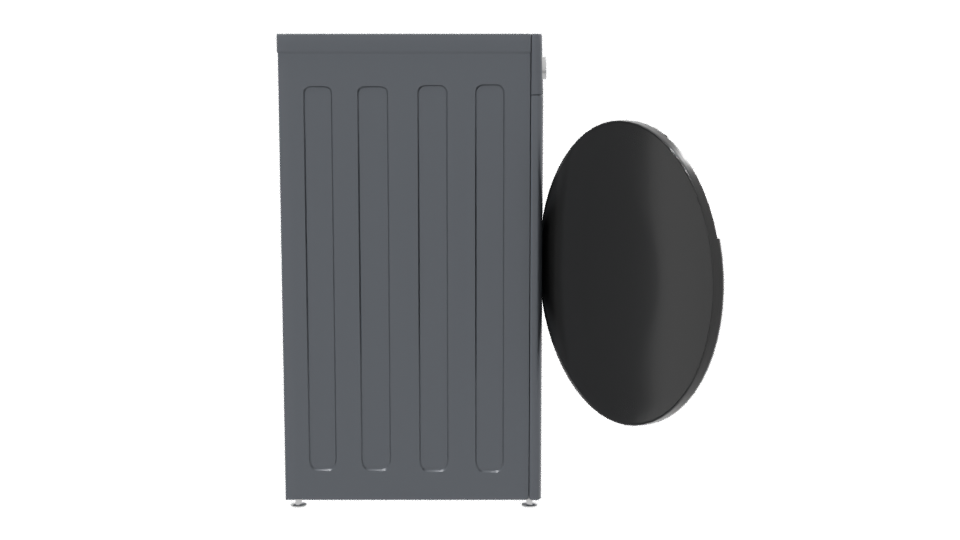 Stylish Front-Loading Washing Machine - Professional 3D Model Render 8